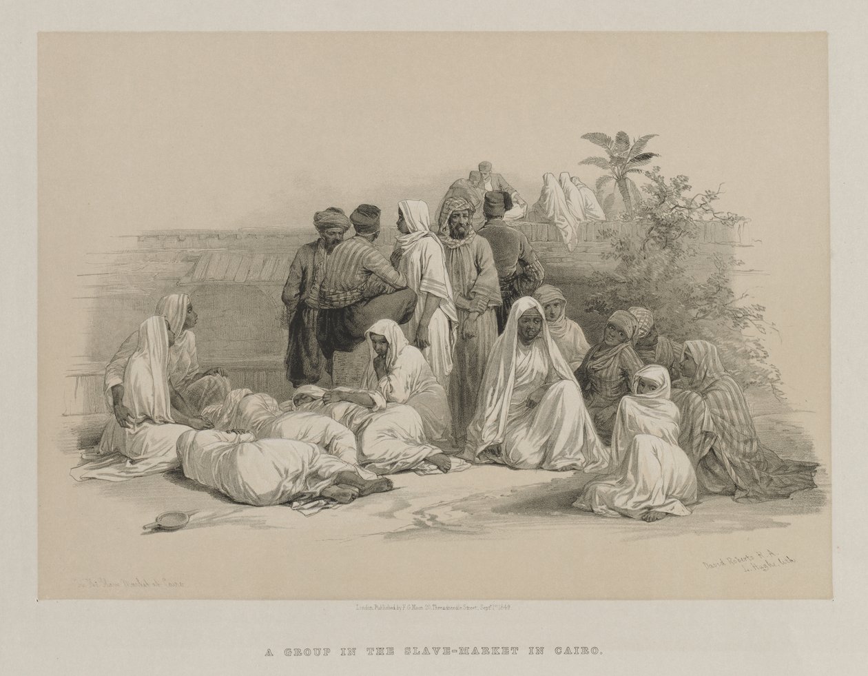 Egypt og Nubia, bind III: På slavemarkedet i Kairo av Louis Haghe