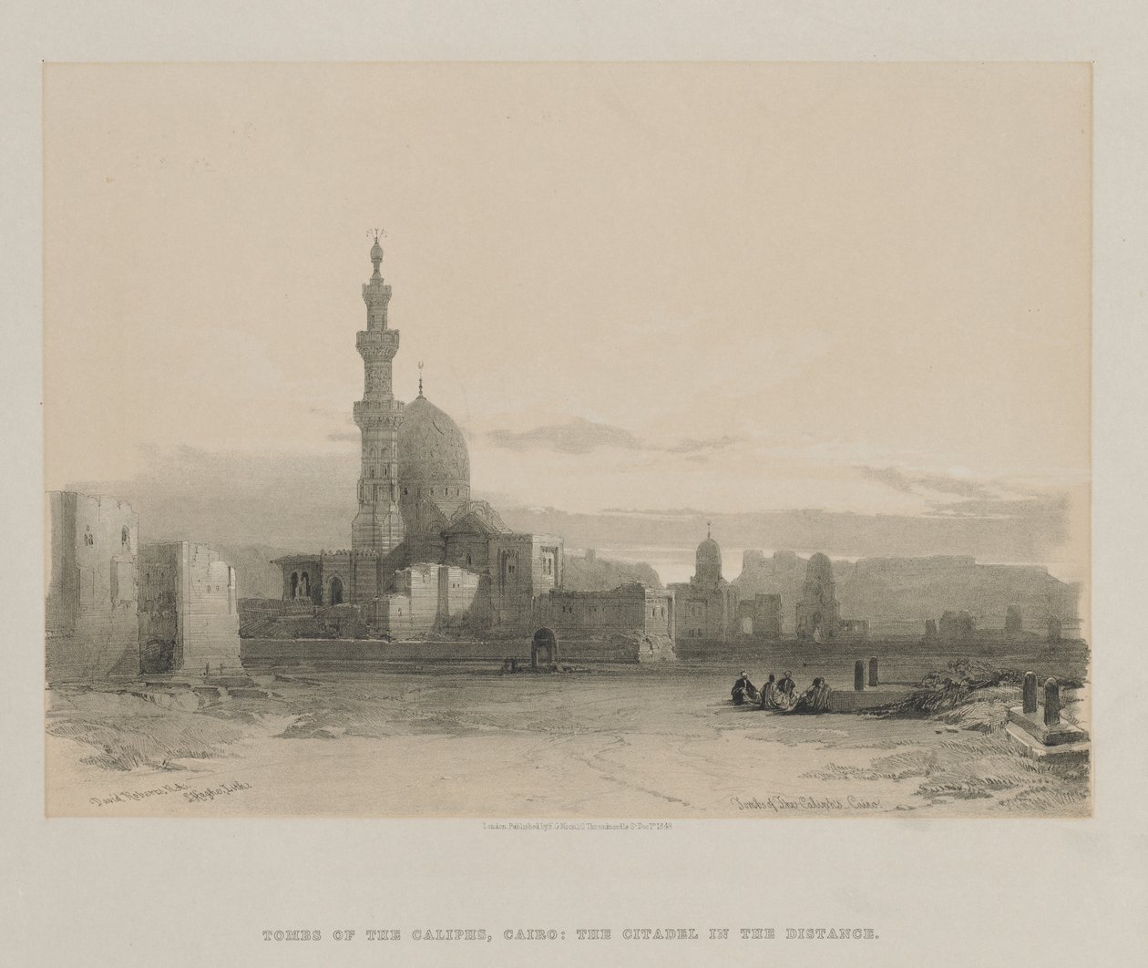 Egypt og Nubia, bind III: Kalifenes graver, Kairo, 1848. av Louis Haghe