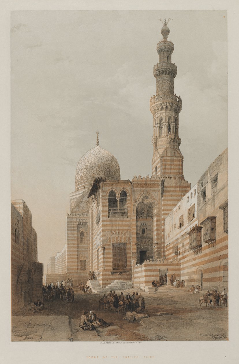 Egypt og Nubia, bind III: Tombs of the Khalifs, Kairo av Louis Haghe