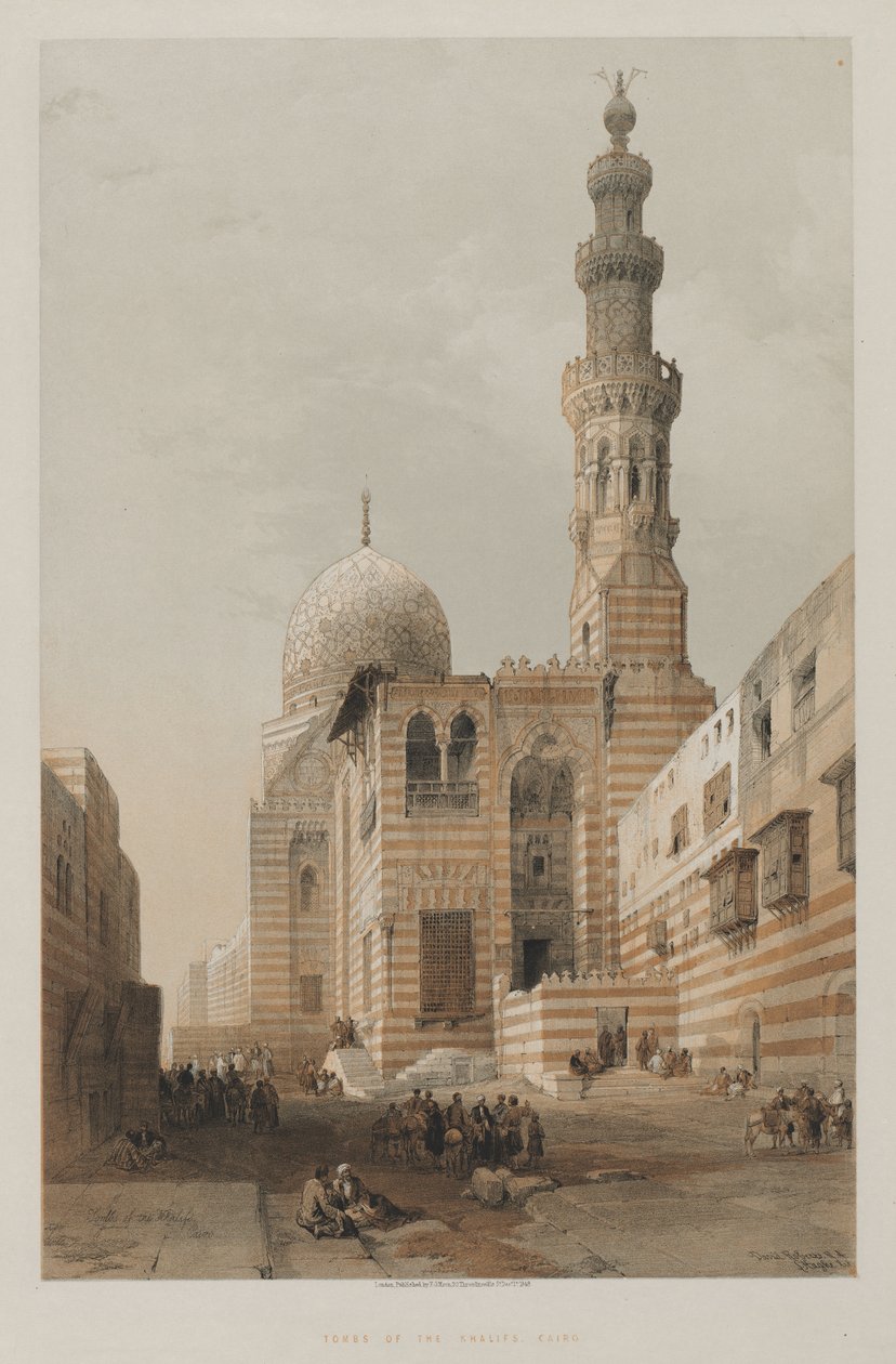 Egypt og Nubia, bind III: Tombs of the Khalifs, Kairo, 1848. av Louis Haghe