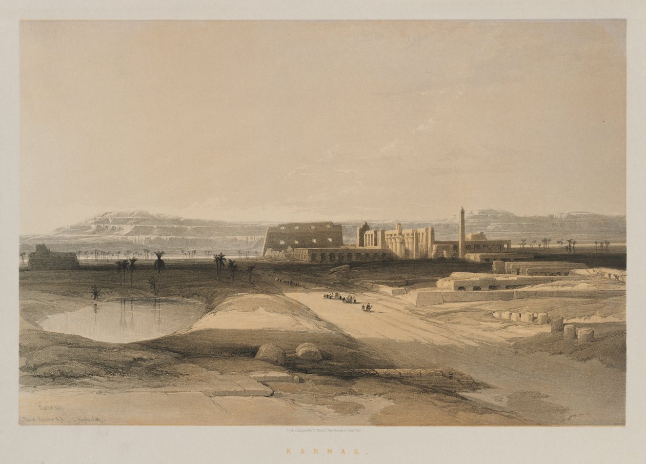 Egypt og Nubia, bind II: Karnak, 1847. av Louis Haghe