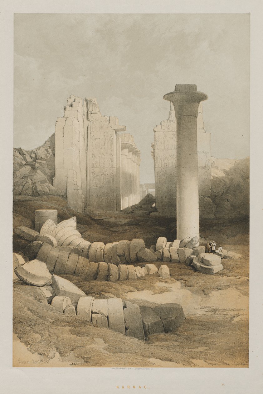 Egypt og Nubia, bind II: Karnak, 1848. av Louis Haghe