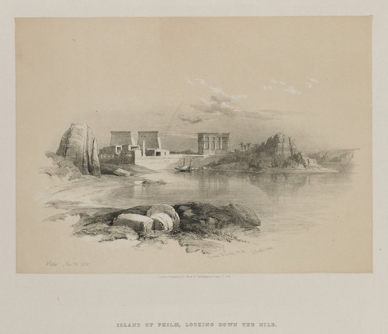 Egypt og Nubia, bind II: Philae av Louis Haghe
