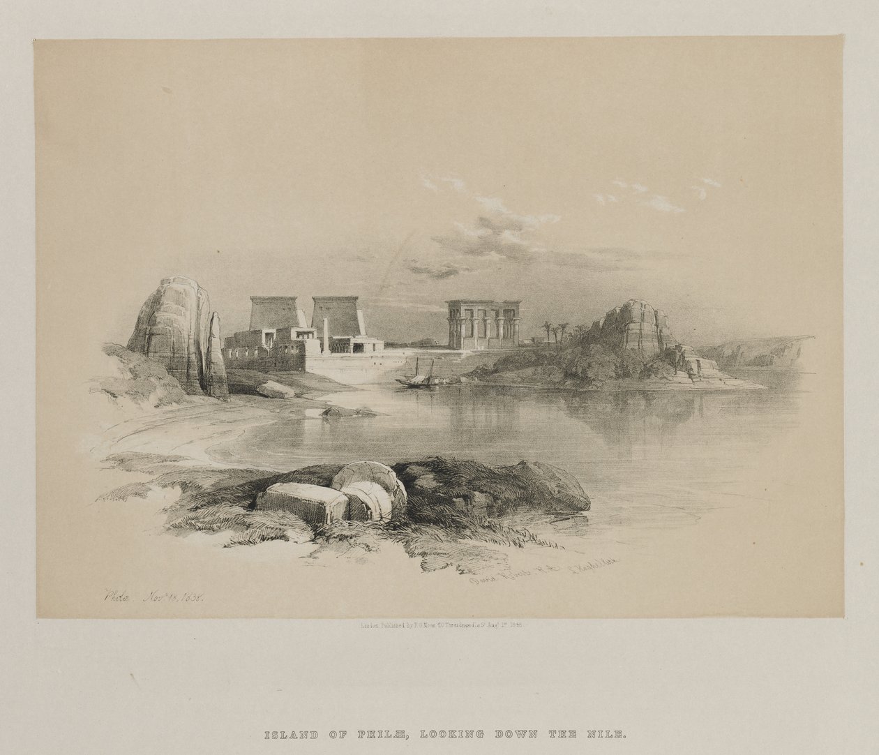 Egypt og Nubia, bind II: Philae, 1848. av Louis Haghe