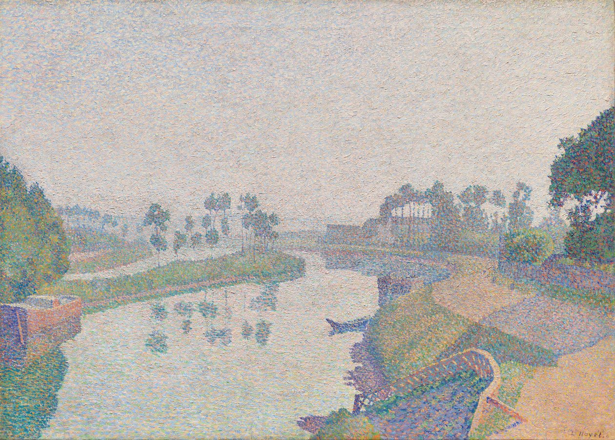Banks of the Oise at Dawn av Louis Hayet