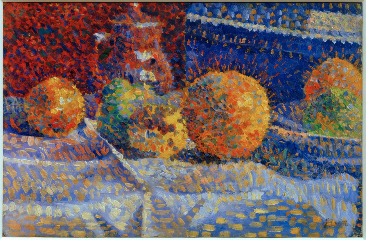 Stilleben med appelsiner av Louis Hayet