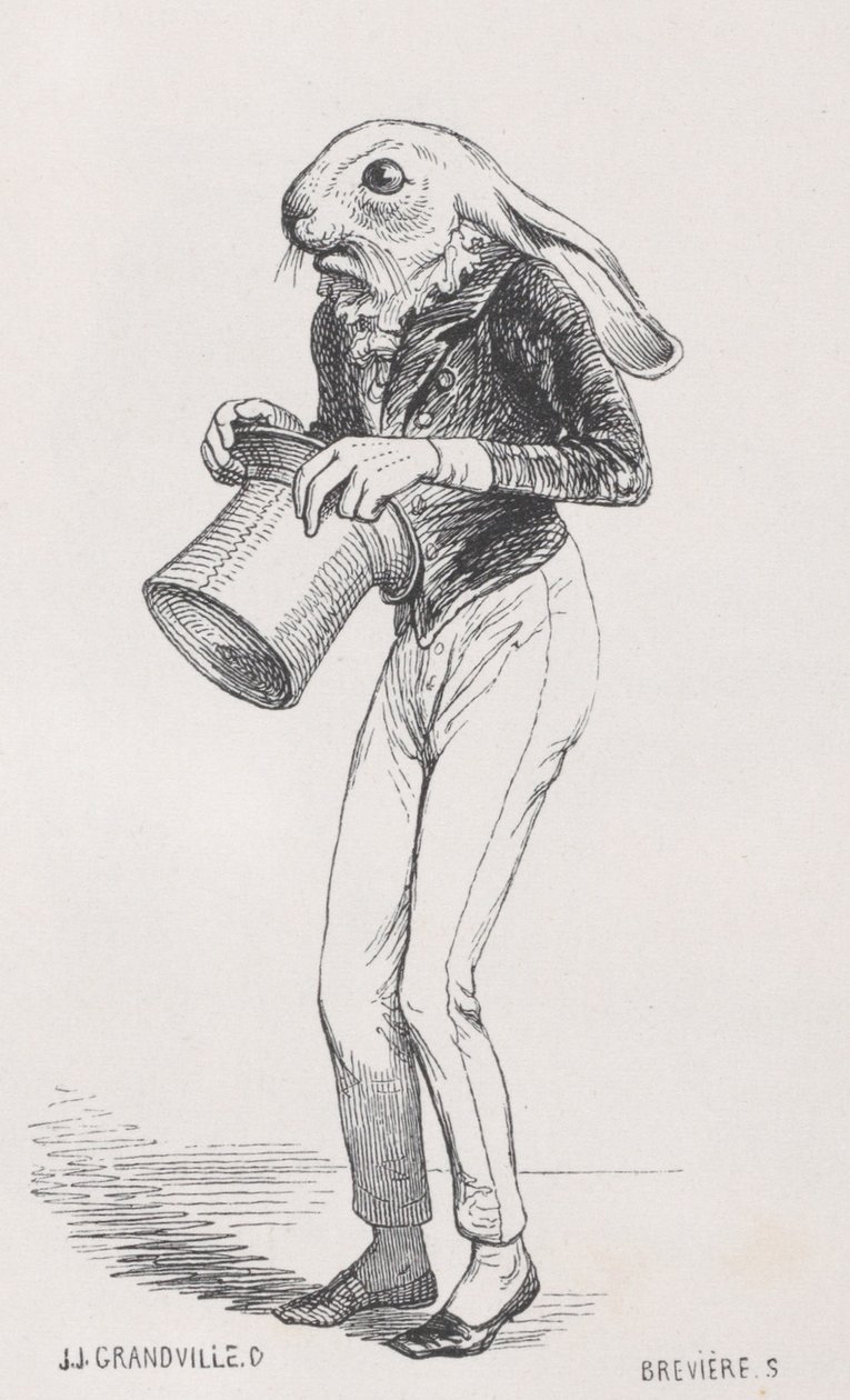 Sønnen hans, som lignet ham på alle måter ... fra Scener fra Privat og Publ..., ca. 1837-47. av Louis Henri Brévière