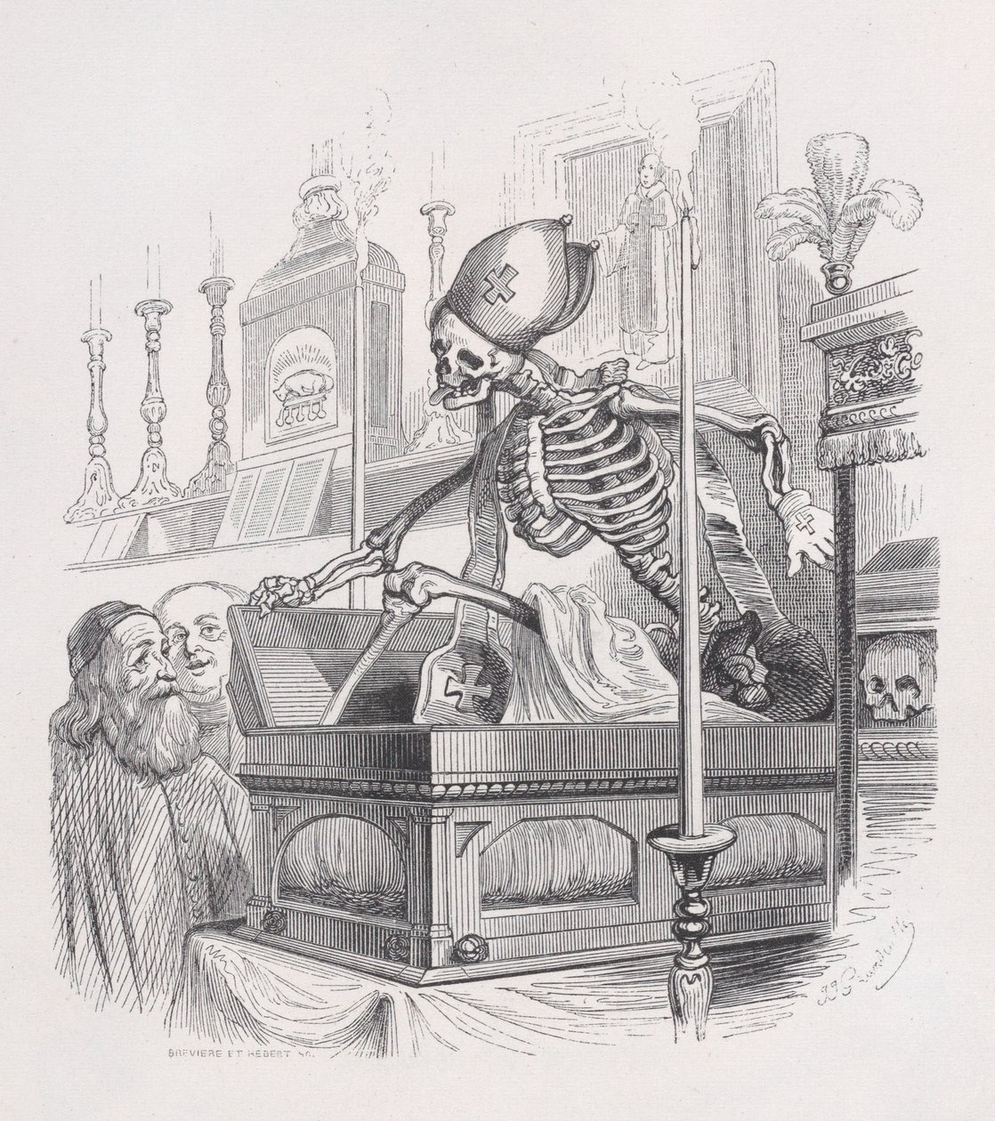 Relikviene fra The Complete Works of Béranger, 1836. av Louis Henri Brévière
