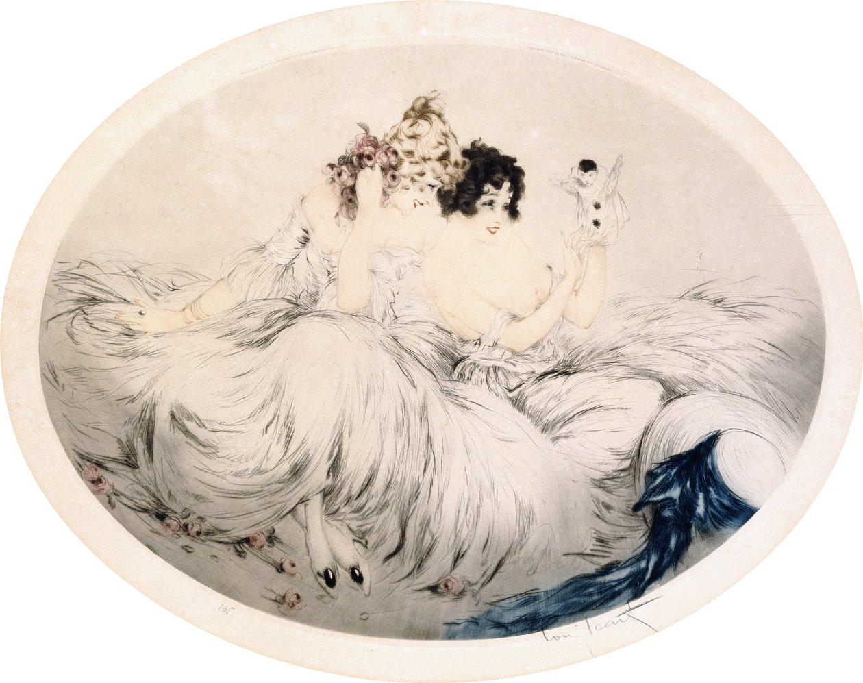 Puppets, ca. 1922 (etsing og tørrpunkt) av Louis Icart