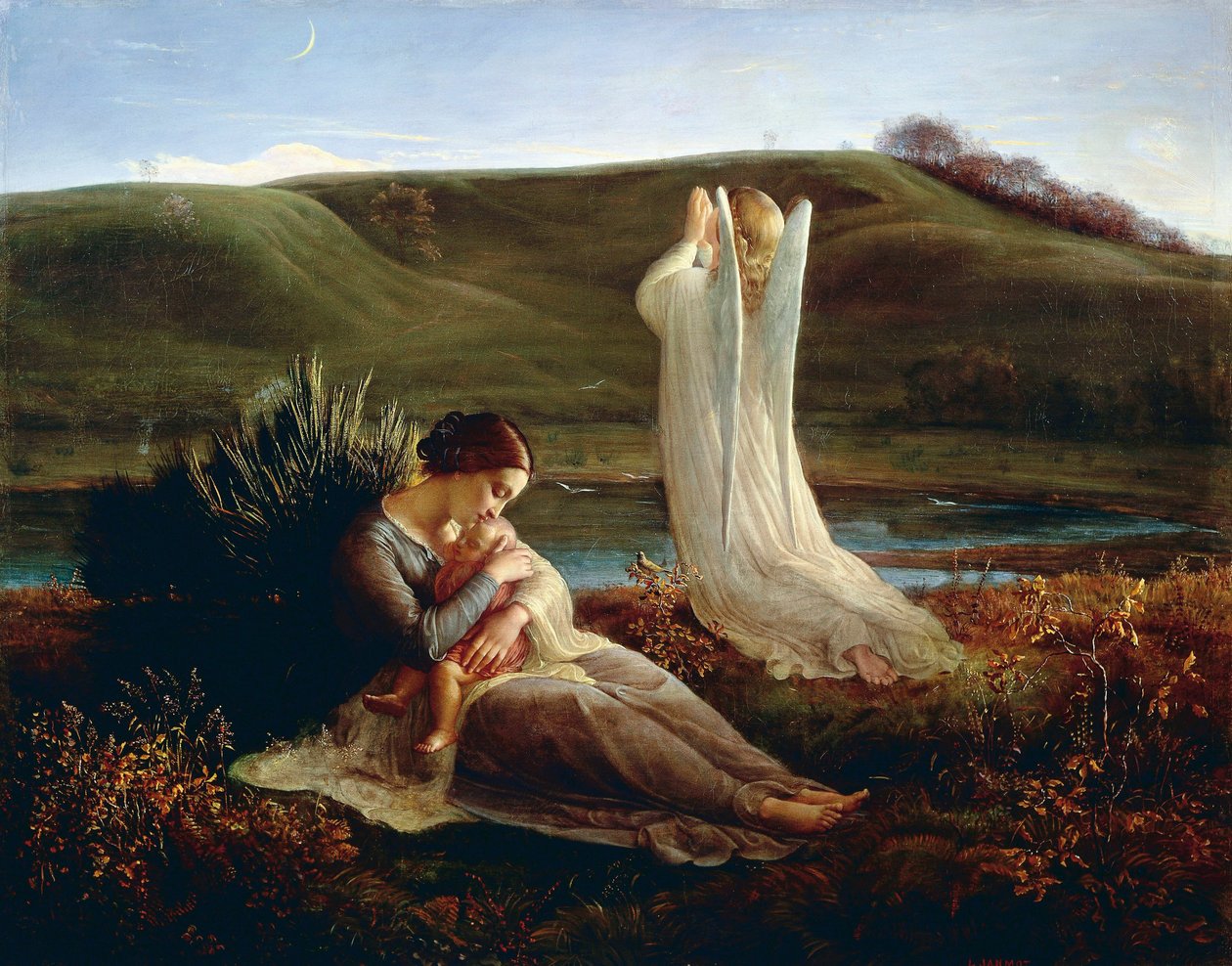 Frankrike, Lyon, Engelen og moren av Louis Janmot