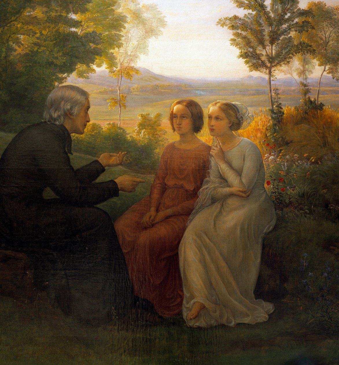 Sjelens dikt; Hvetekornet. Maleri av Anne Francois Louis Janmot av Louis Janmot