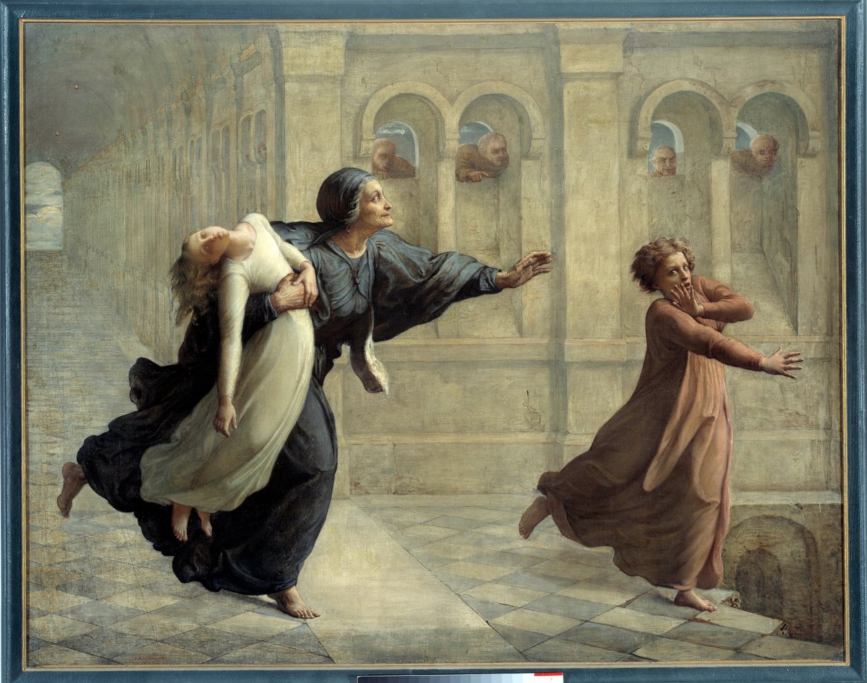 Sjelens dikt; Marerittet. Maleri av Anne Francois Louis Janmot (1814-1892) av Louis Janmot