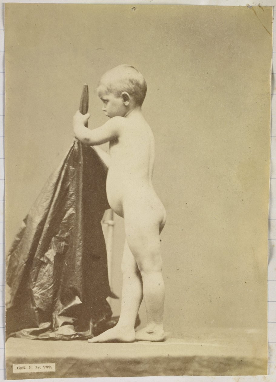 Studie av et nakent barn, sett fra siden av Louis Jean Baptiste Igout (attributed to)