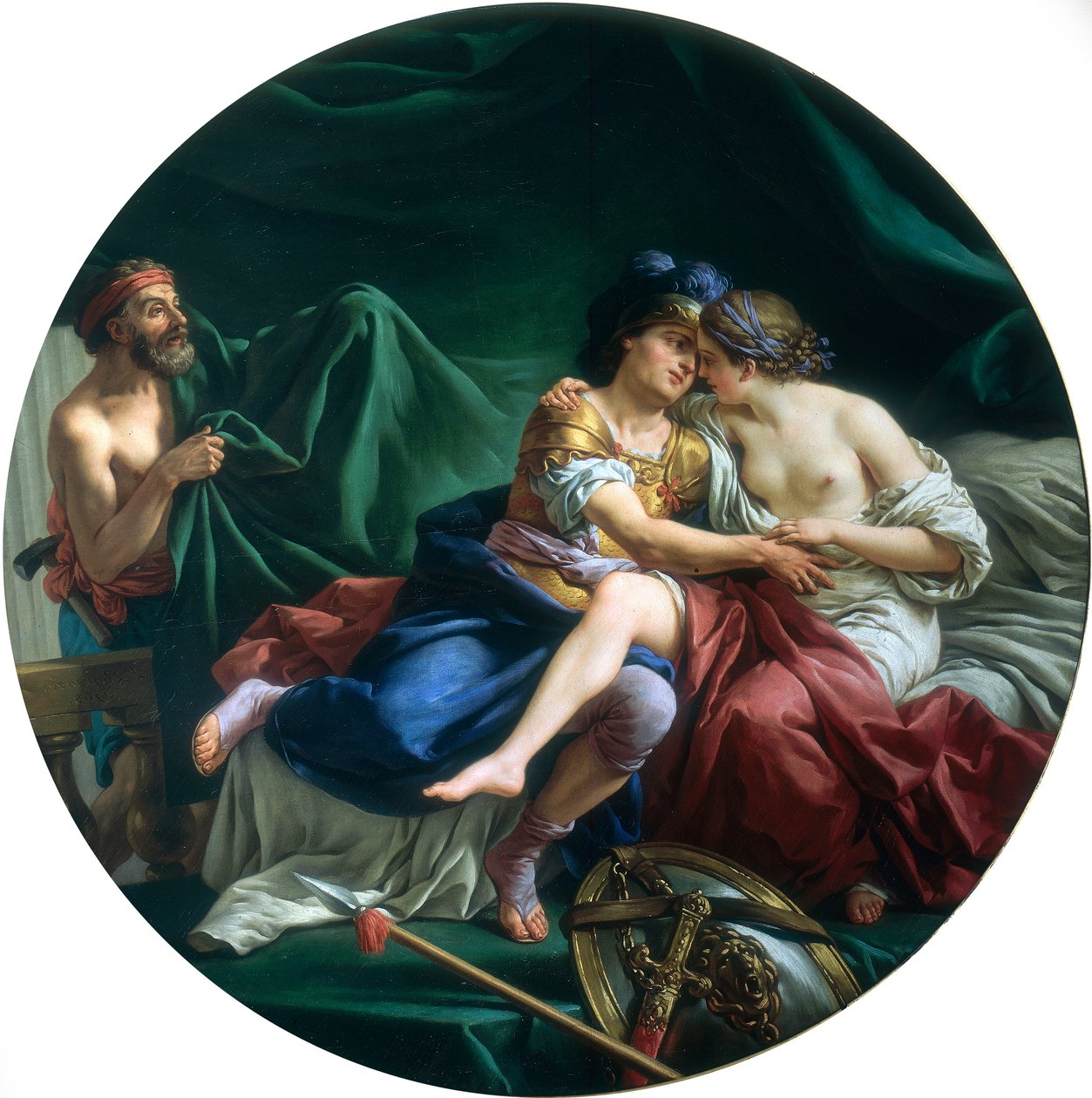 Mars og Venus oppdaget av Vulcan, 1768 av Louis Jean François Lagrenée