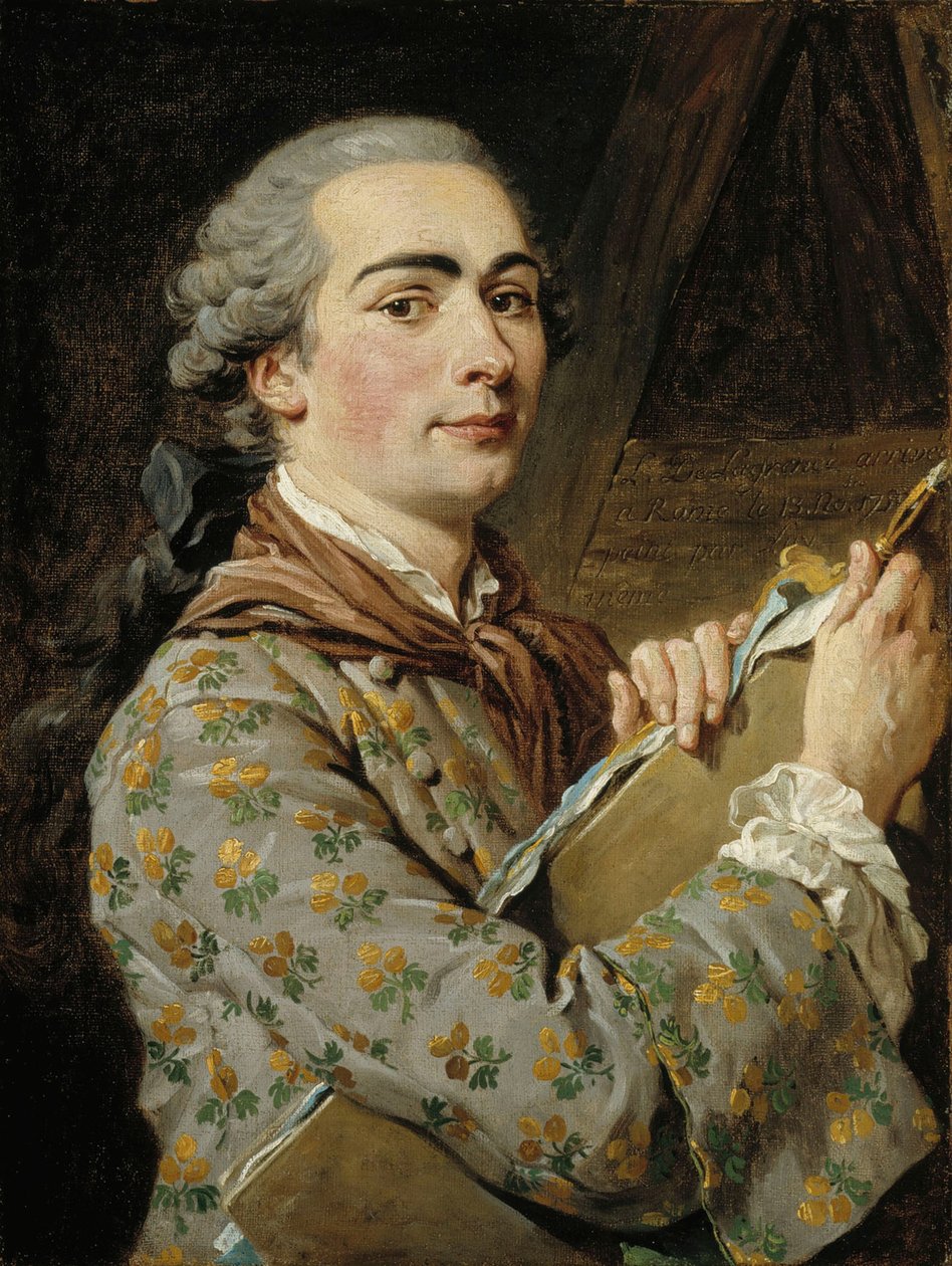 Selvportrett, 1750-tallet. av Louis Jean François Lagrenée