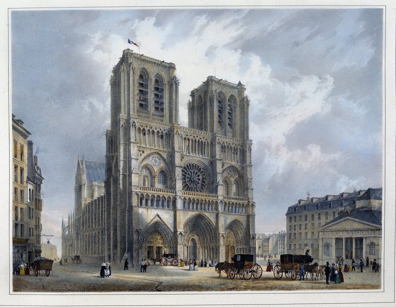Retten i Notre-Dame - av Arnout av Louis Jules Arnout