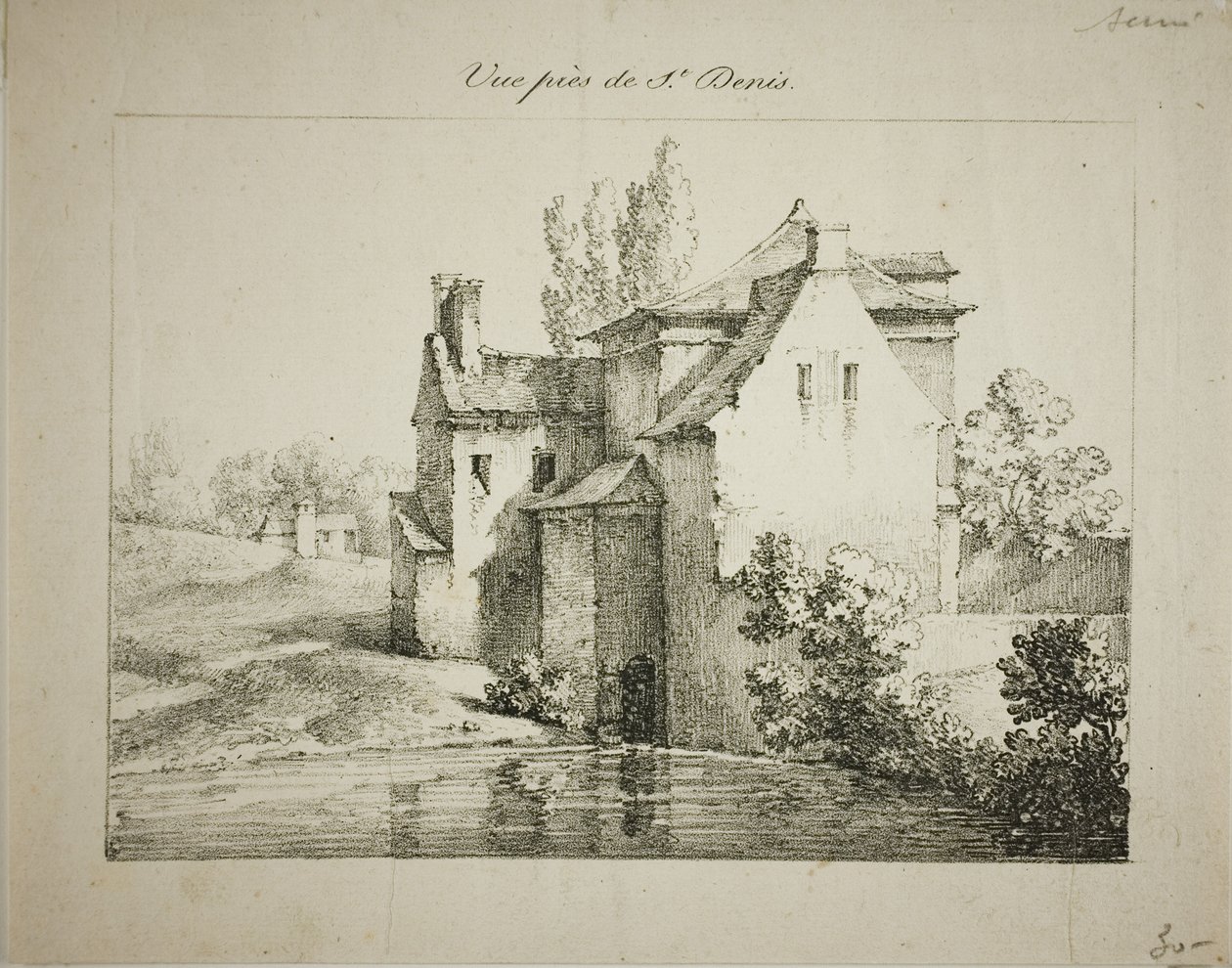 Utsikt nær St. Denis av Louis Jules Frederic Villeneuve