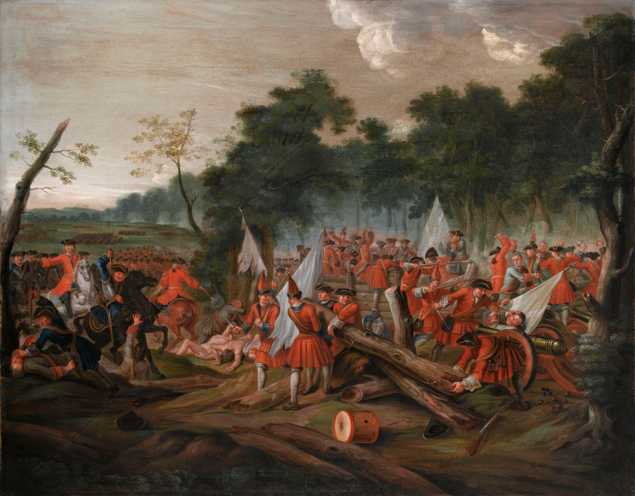Slaget ved Malplaquet, 11. september 1709, ca. 1713 av Louis Laguerre