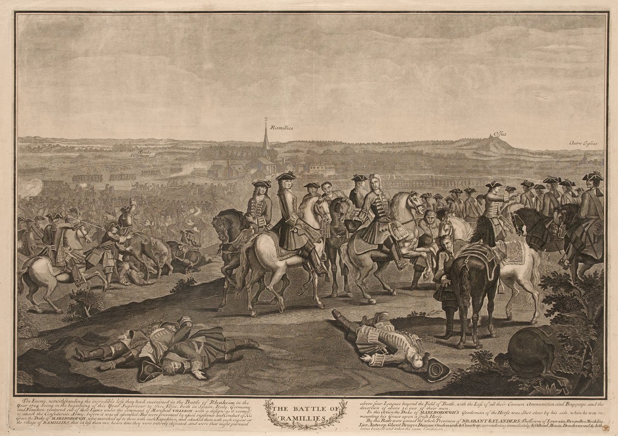 Slaget ved Ramillies, 23. mai 1706 av Louis Laguerre