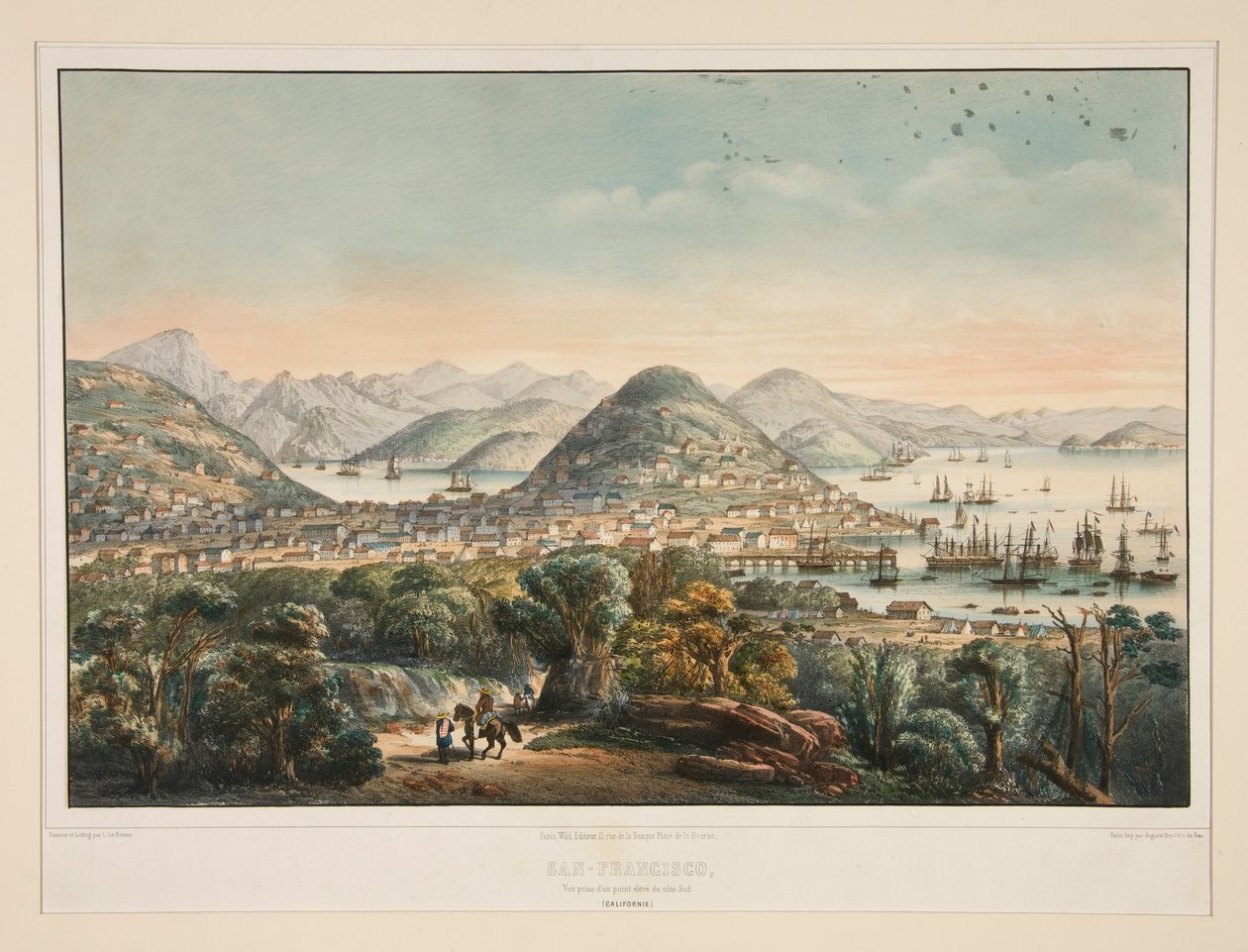 San-Francisco, / Utsikt tatt fra av Louis Le Breton