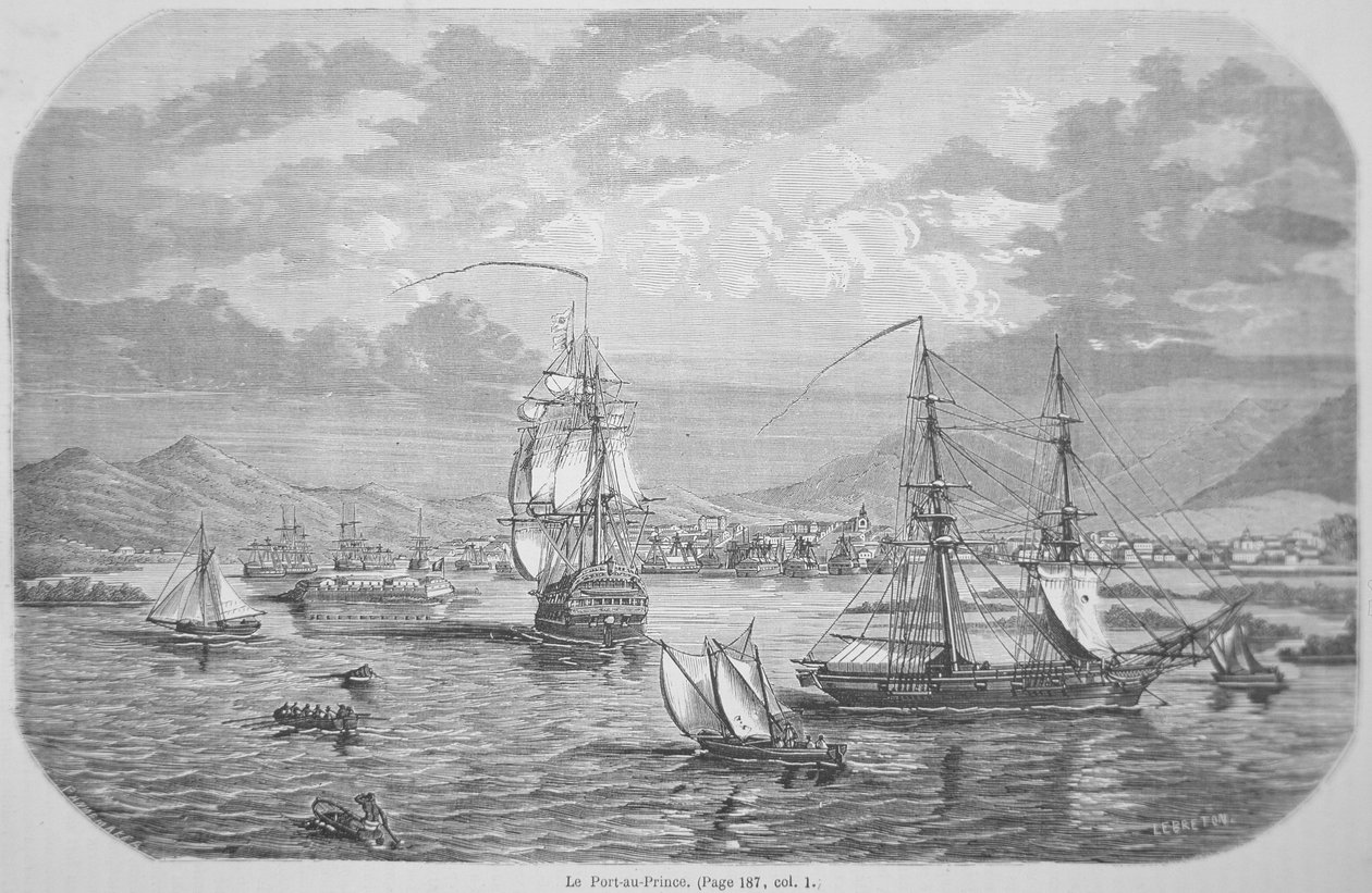 Port-au-Prince (gravering) av Louis Le Breton
