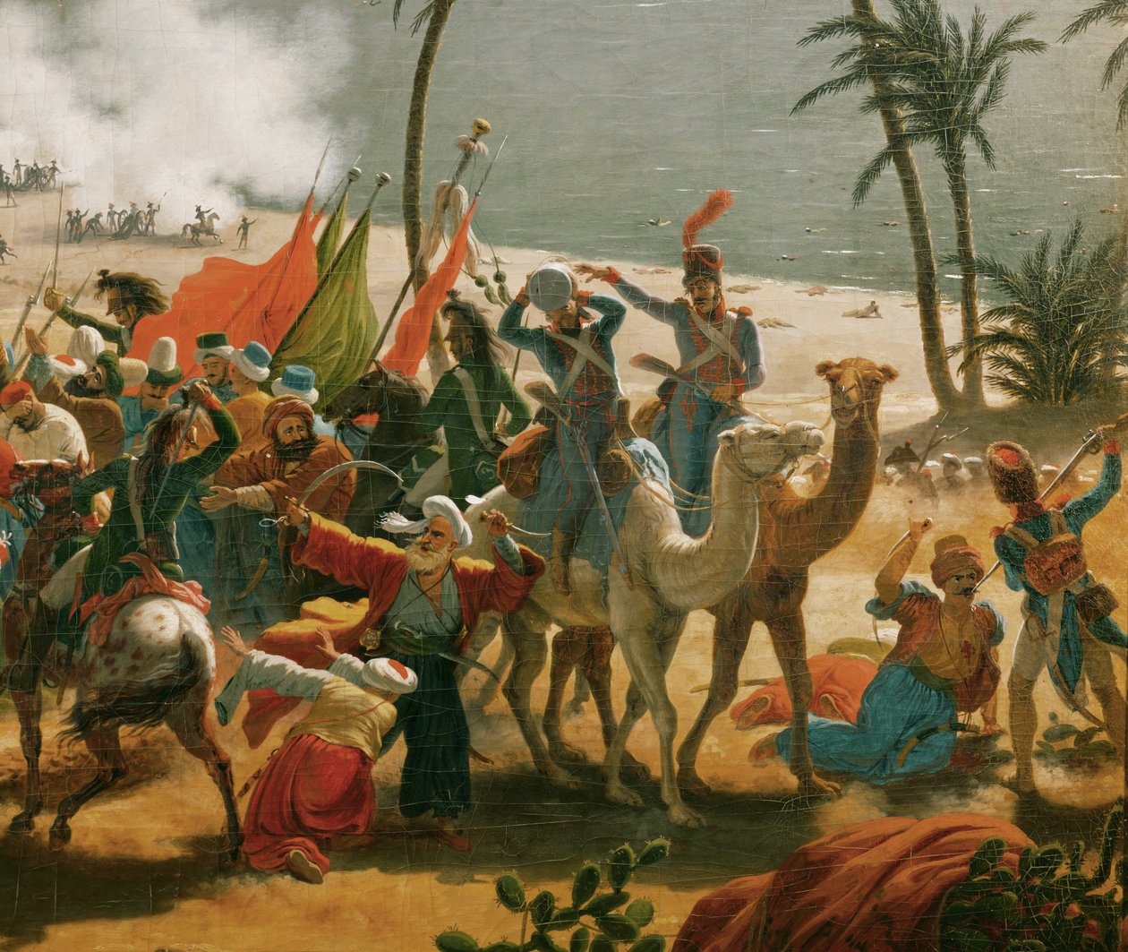 Slaget ved Aboukir (olje på lerret) av Louis Lejeune