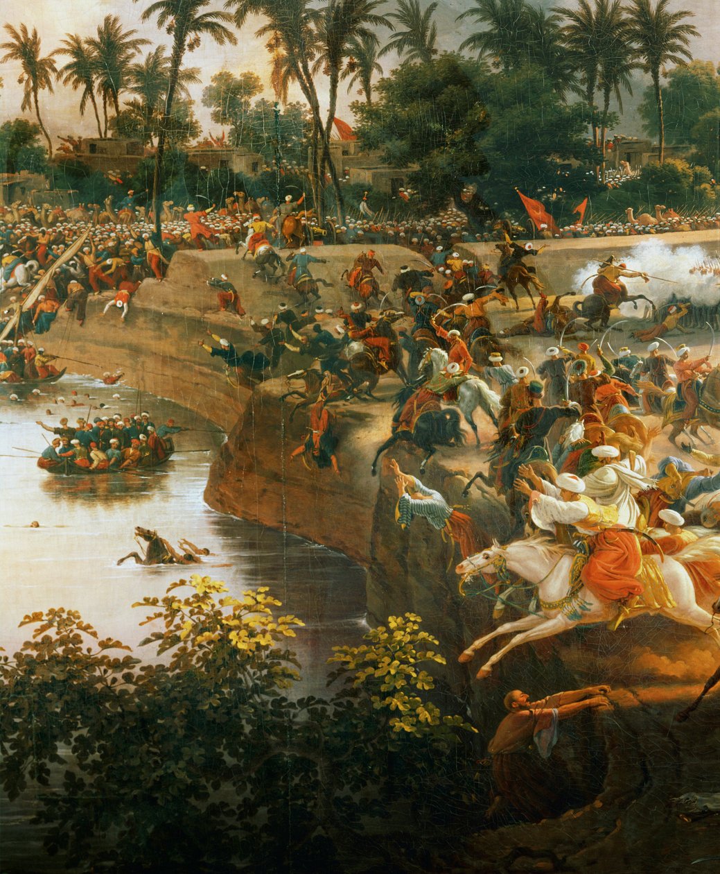 Slaget ved pyramidene (olje på lerret) av Louis Lejeune