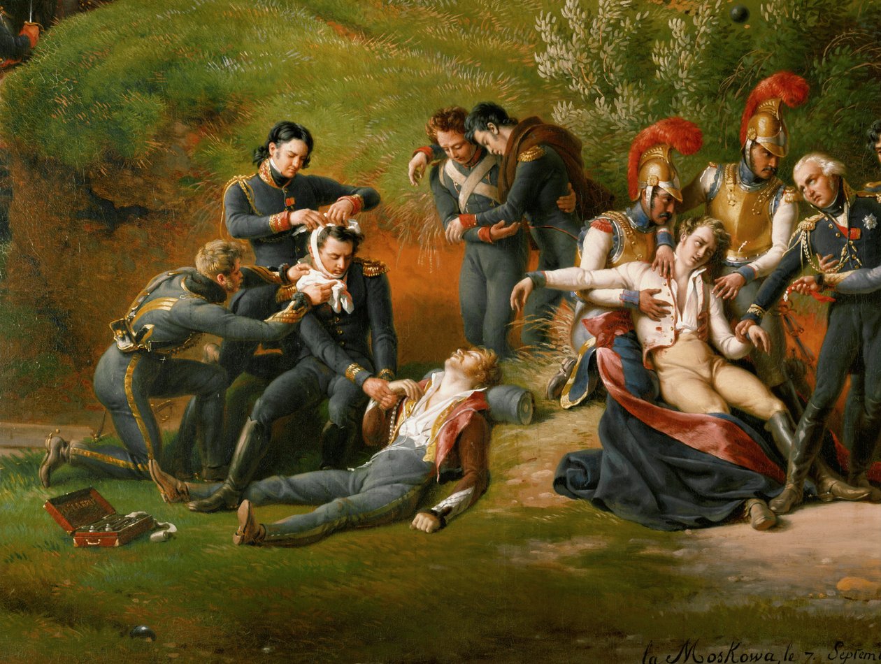 Dominique Larrey, sjefskirurg i den franske hæren (maleri på lerret) av Louis Lejeune