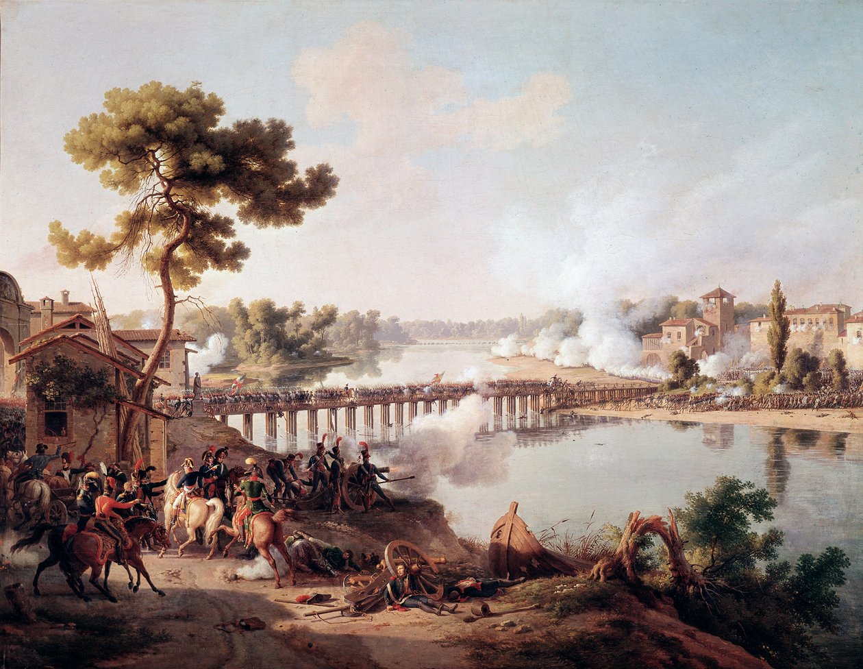 Napoleon Bonaparte ga ordre under slaget ved Lodi av Louis Lejeune