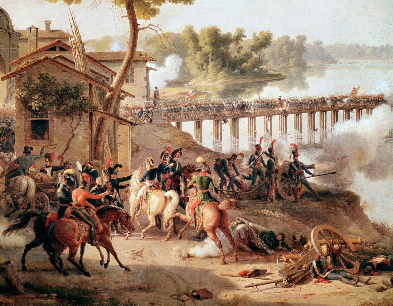 Napoleon Bonaparte ga ordre under slaget ved Lodi av Louis Lejeune