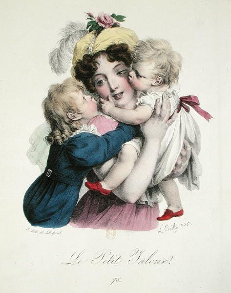 Sjalusi, gravert av Francois Seraphin Delpech (1778-1825) 1826 (farge litho) av Louis Leopold (after) Boilly