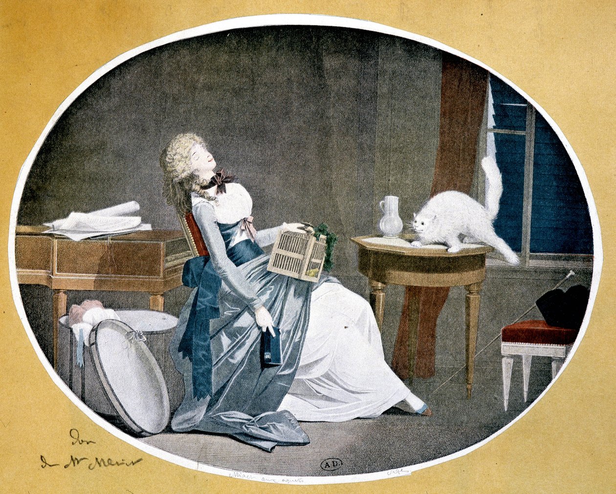 Reproduksjon av et maleri av Louis Boilly (1761-1845). av Louis Leopold (after) Boilly