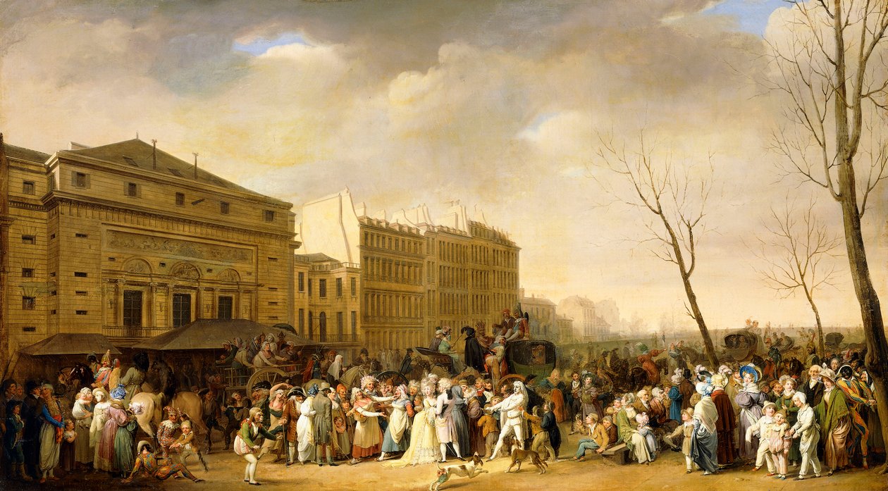 Et karneval på Boulevard du Crime av Louis Leopold Boilly