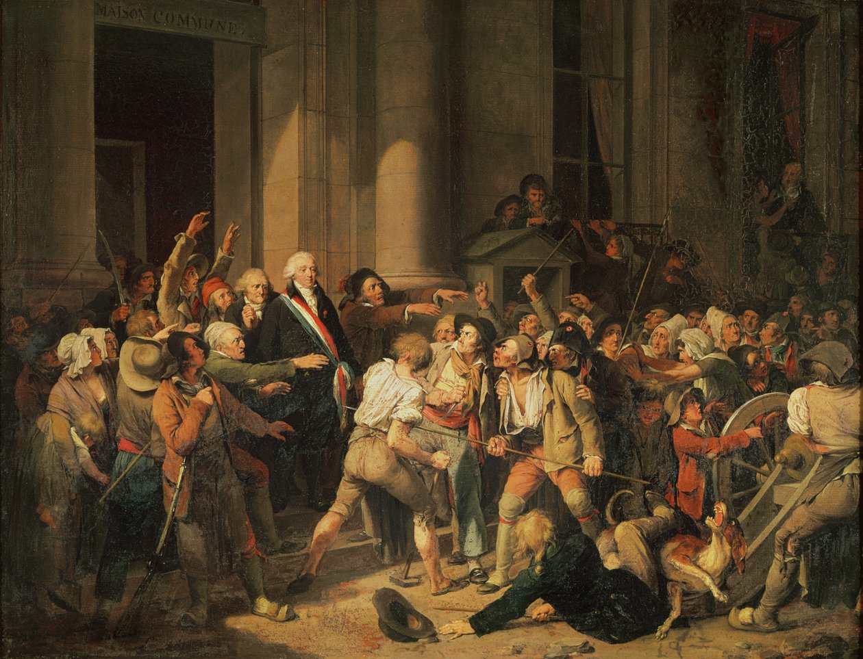 Act of Courage av Monsieur Defontenay, borgermester i Rouen, 29. august 1792 (olje på lerret) av Louis Leopold Boilly