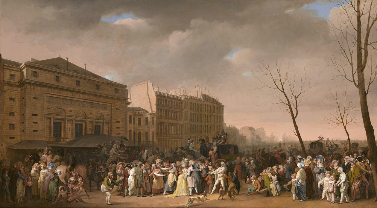 Karnevalsscene, 1832. av Louis Leopold Boilly