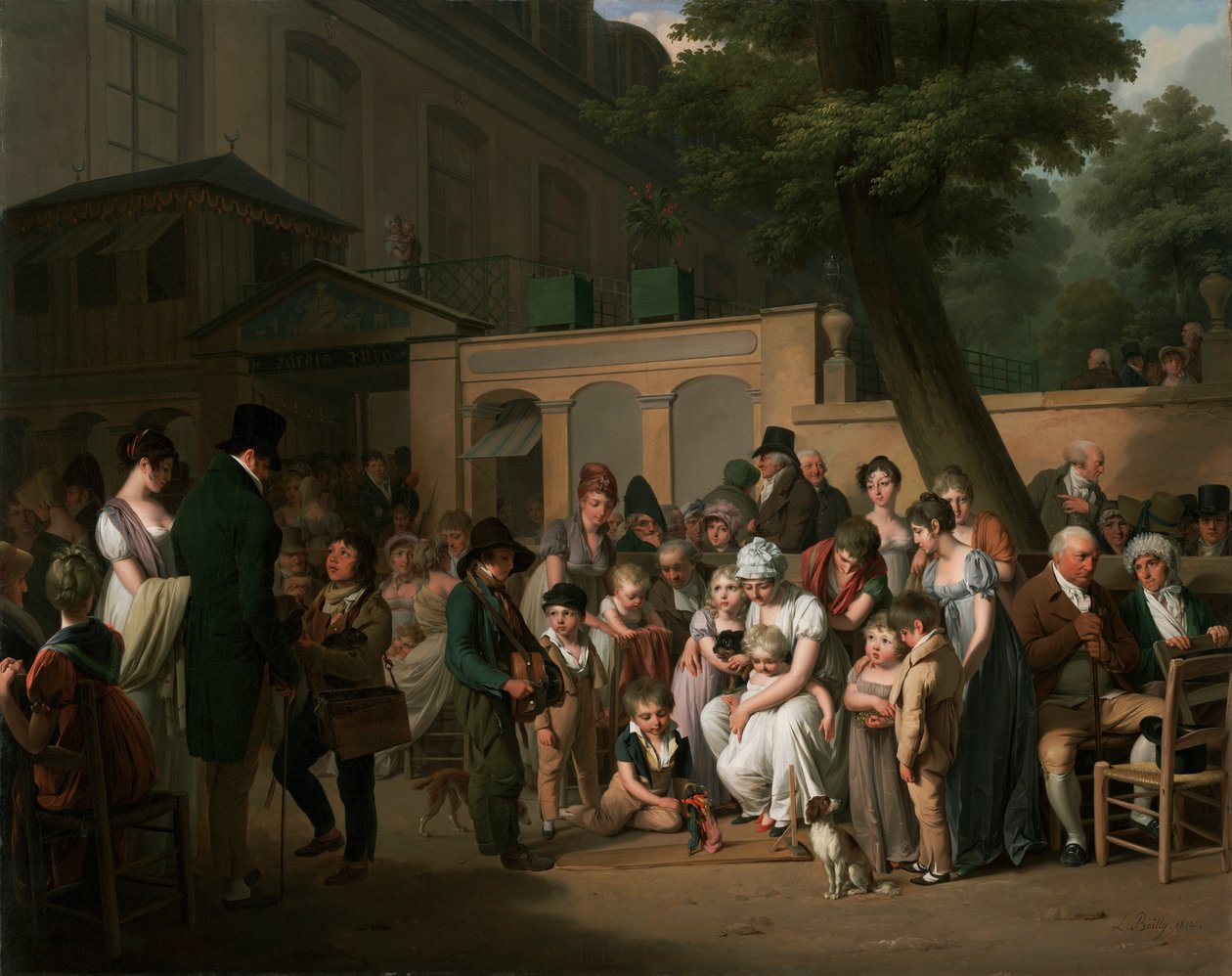 Inngang til Jardin Turc av Louis Leopold Boilly