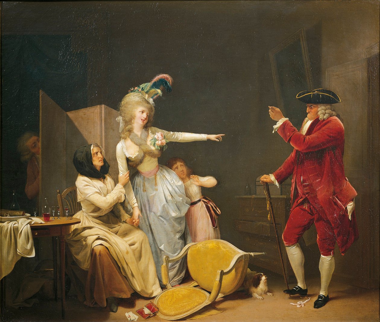 Frankrike, Saint-Omer, gammel mann eller sjalu elsker av Louis Leopold Boilly