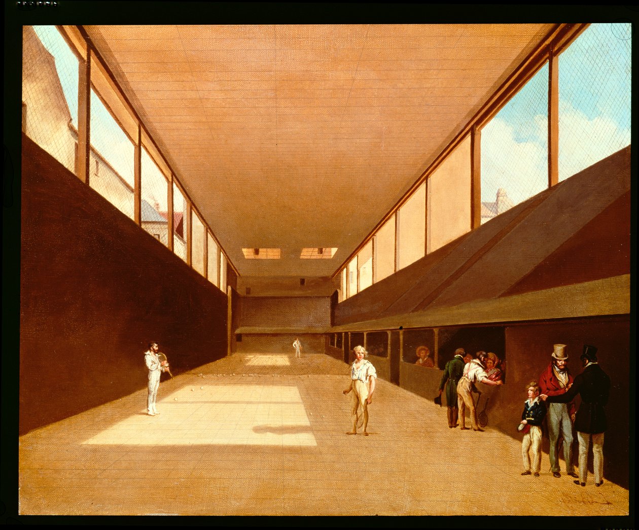 Interiøret i Jeu de Paume, Versailles av Louis Leopold Boilly
