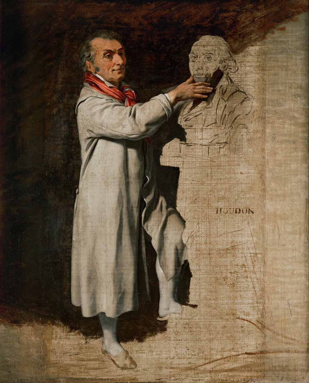 Jean-Antoine Houdon (olje på lerret) av Louis Leopold Boilly