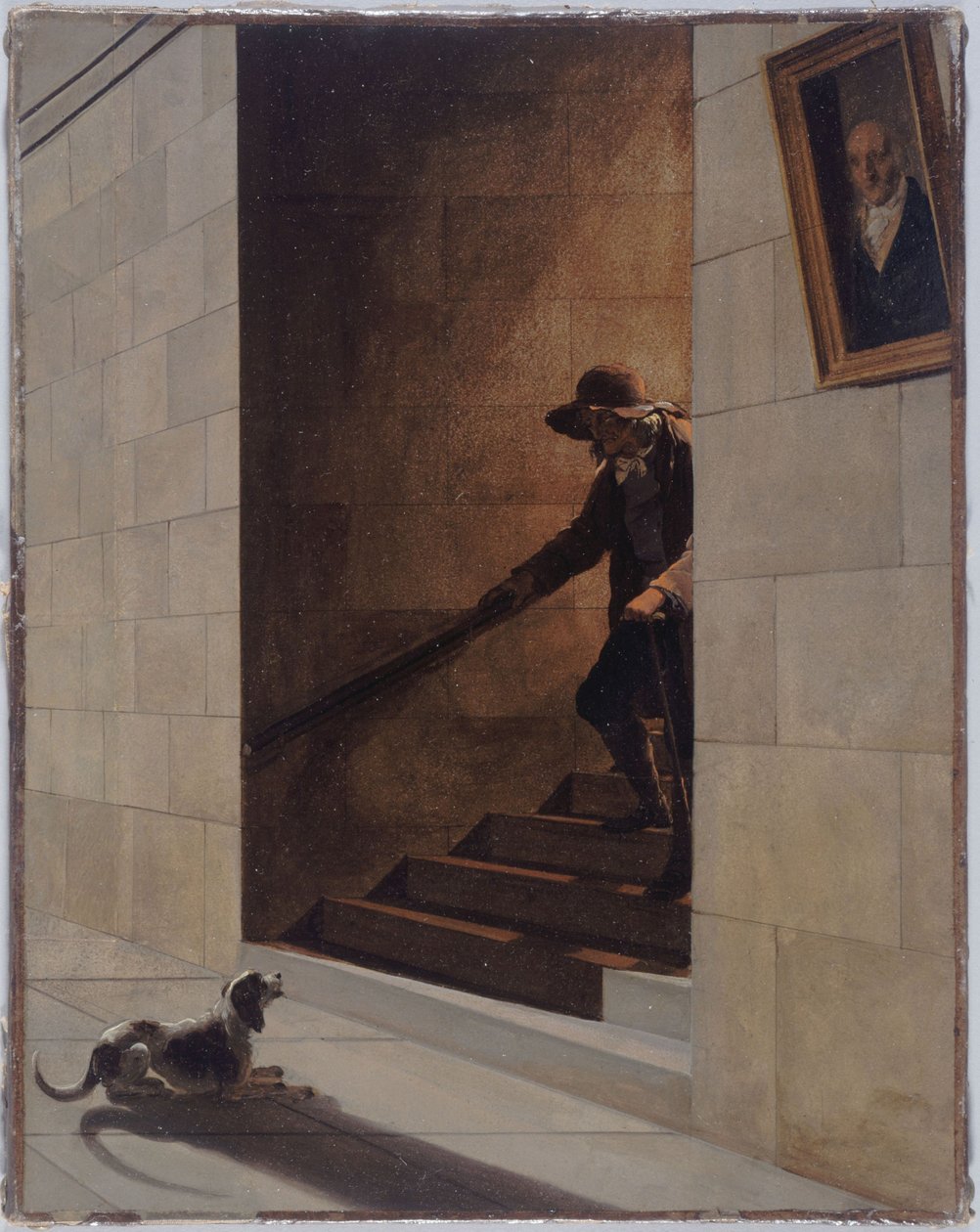 Nedstigningen av trappen av Louis Leopold Boilly