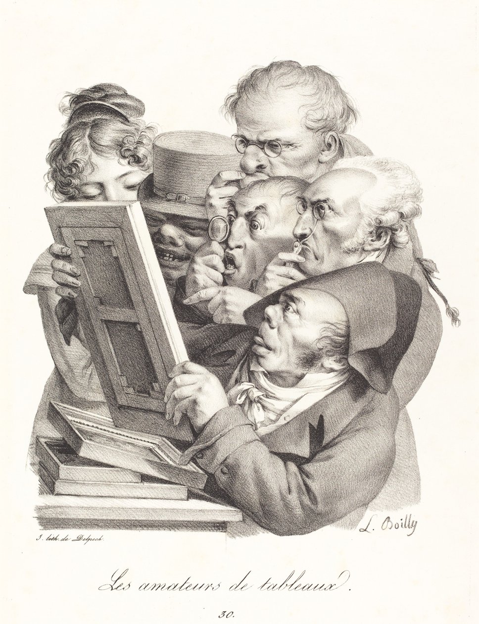 Bildeentusiastene av Louis Leopold Boilly