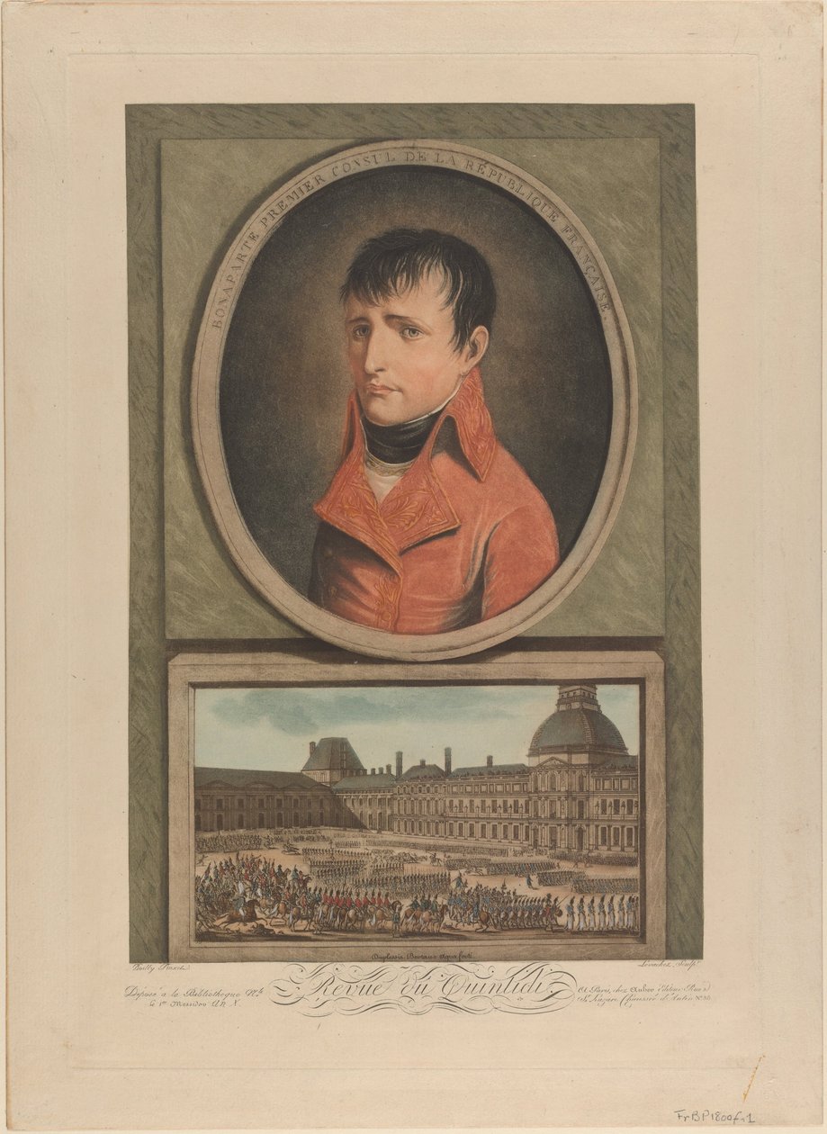 Napoleon Bonaparte som første konsul i Frankrike, 1802 av Louis Leopold Boilly