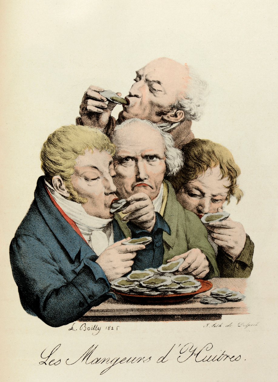 Oyster Eaters gravering av Louis-Leopold Boilly (Louis Leopold Boilly av Louis Leopold Boilly