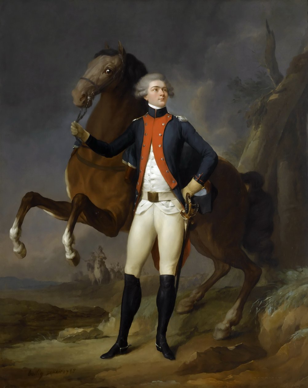 Portrett av Gilbert Motier the Marquis De La Fayette 1757-1834 av Louis Leopold Boilly