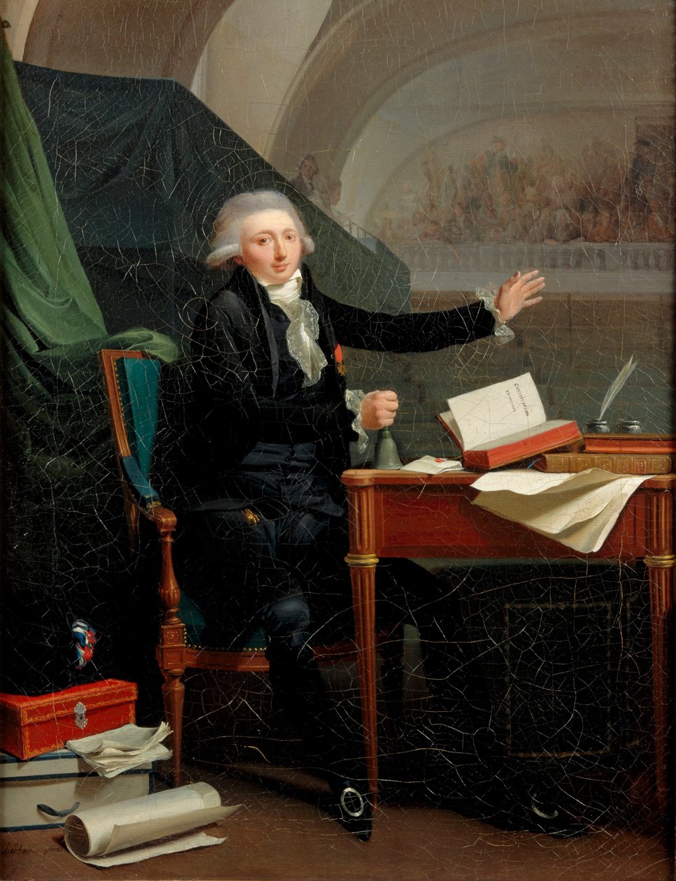 Portrett av Jan Anthony dAverhoult 1756-1792, 1792 av Louis Leopold Boilly