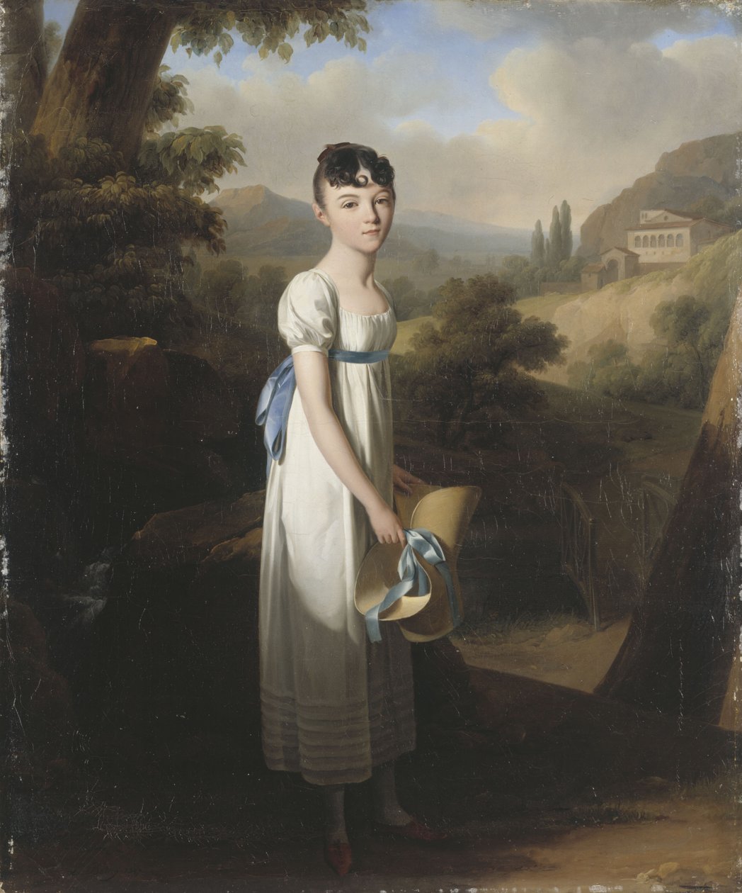Portrett av Mademoiselle Athénaïs dAlbenas av Louis Leopold Boilly