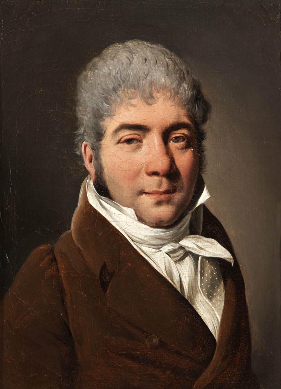 Portrett av en mann i en rødbrun vest av Louis Leopold Boilly