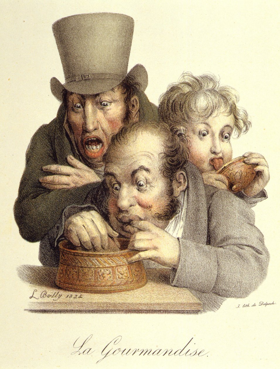 Seven Deadly Sins: Gourmandise av Boilly av Louis Leopold Boilly