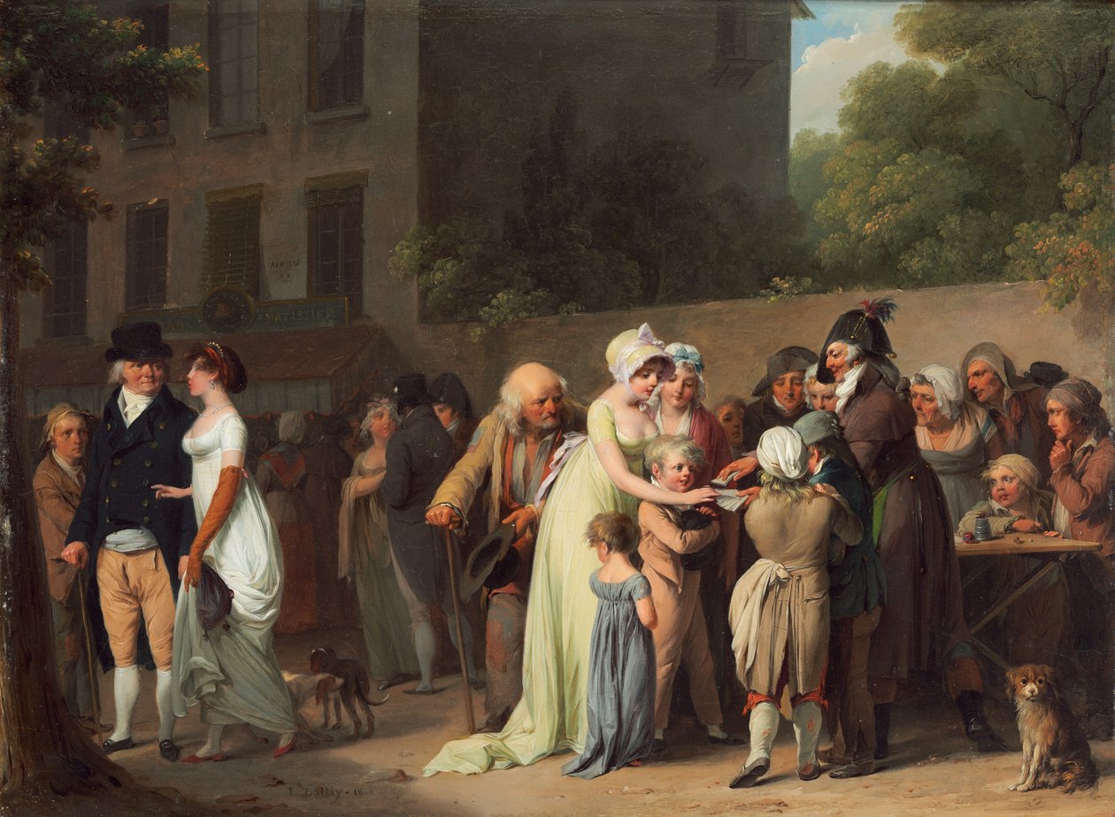 The Card Sharp på Boulevarden av Louis Leopold Boilly
