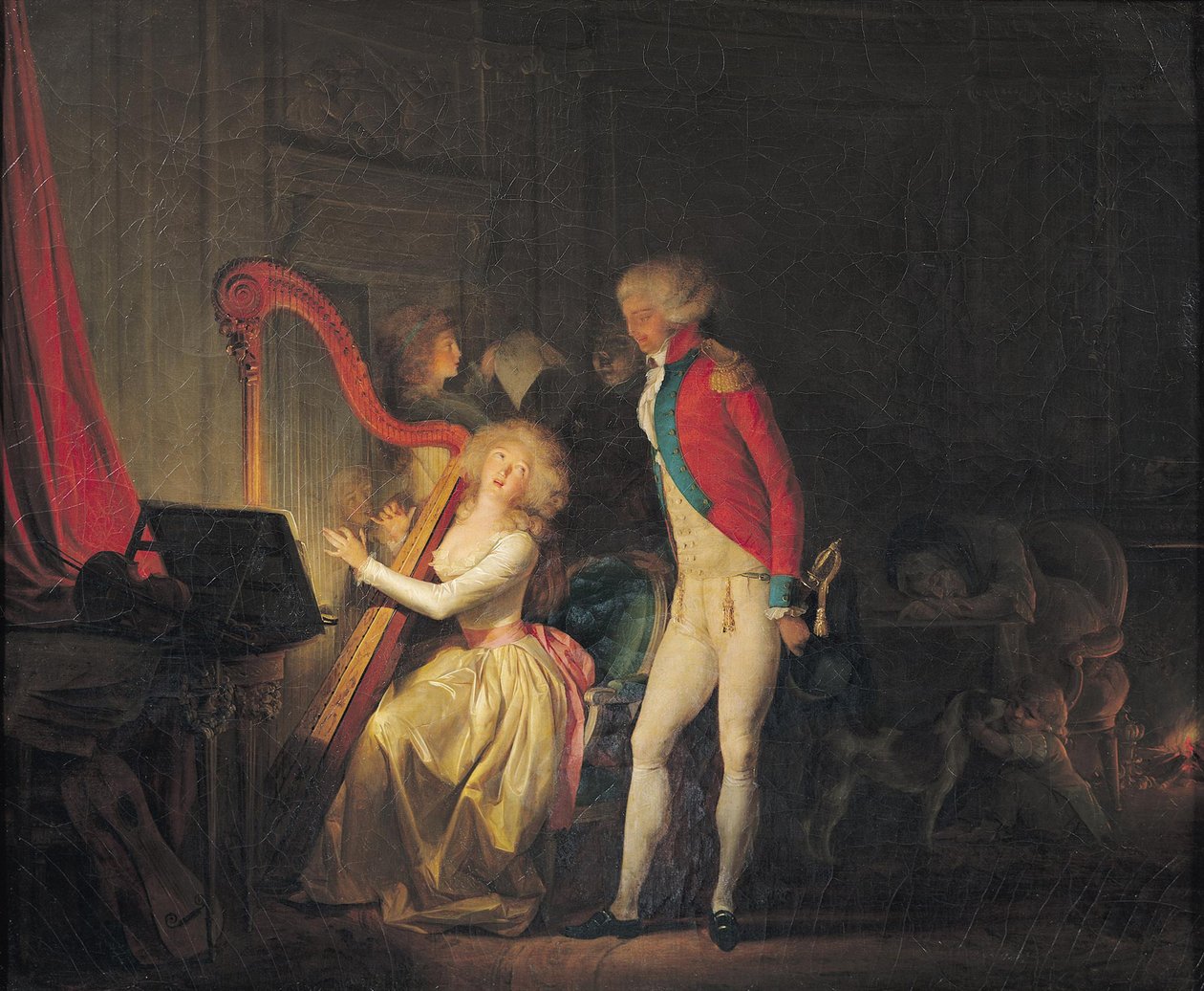 Den improviserte konserten, eller The Price of Harmony, 1790 av Louis Leopold Boilly